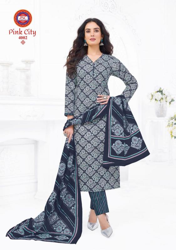 Jsc pink city vol 1 cotton dress material wholesale
